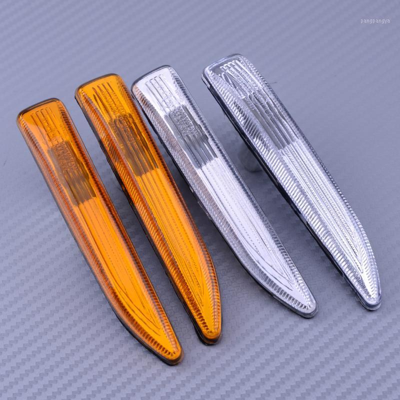 

CITALL 2pcs Car Fender Side Marker Lights Turn Signal Lamps Fit For E65 E66 745i 750i 760i 63137164757 631371647581, As pic