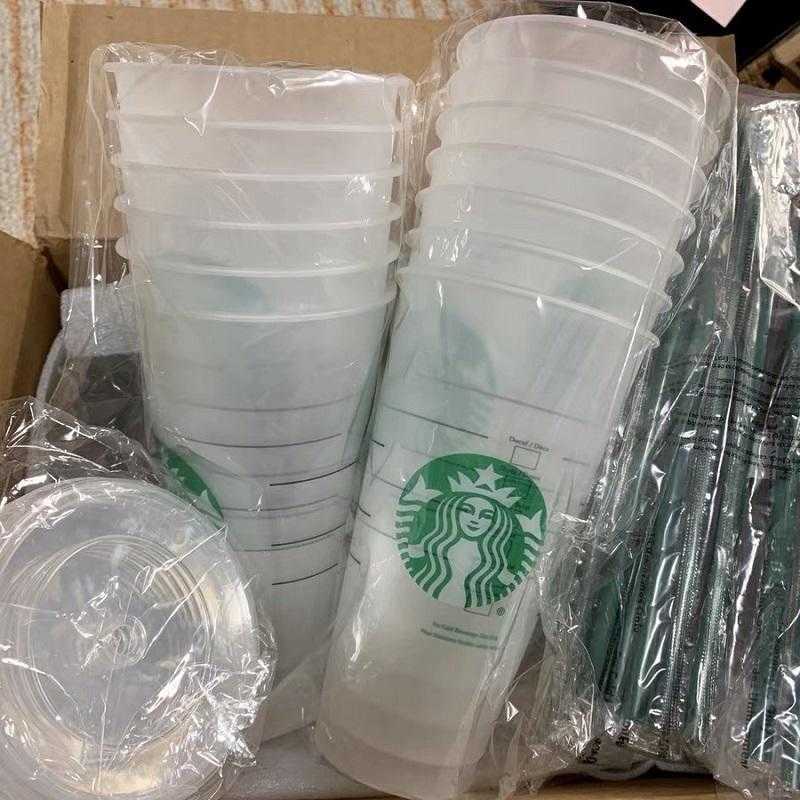 

Starbucks cups tumbler 710ML 24oz color changing mugs for sale with lids and straws confetti holiday bundle Reusable Transparent92VG92VG92VG92VG, Option