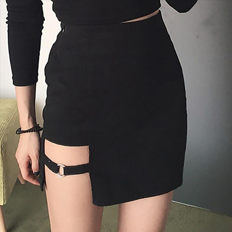 Korean Style Black Hip Skirts Irregular Micro Mini Skirt Summer Fashion Saia High Waist Faldas Mujer-image-605273557