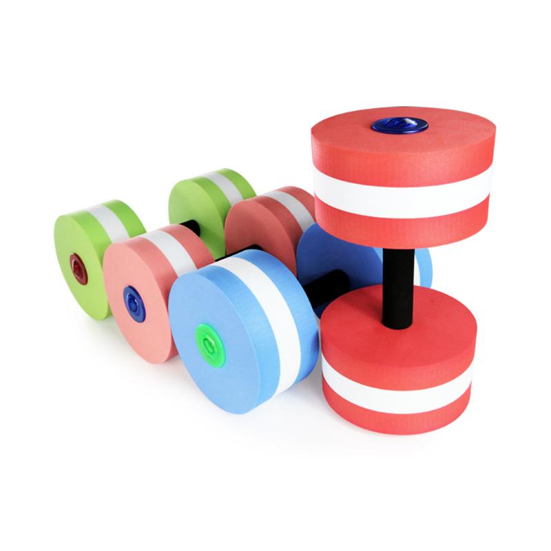 

2pcs Water Aquatics Aerobics Dumbbell Weights Swimming Fitness Pool Exercise Workout Medium Aquatic Barbell Fitness Training, Red