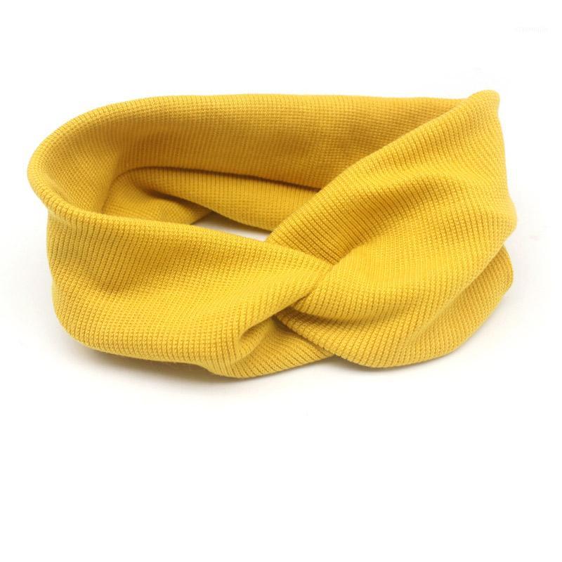 

Baby Hair Accessories Lovely Flower Baby Headband Headwrap Elastic Gilrs Hair Bands Turban Wide Solid Color Hairband1, Yellow