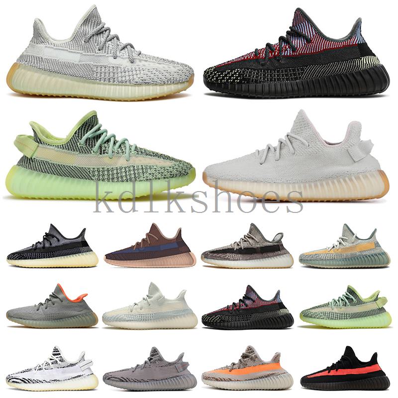 

TOP Quality 2020 Kanye West Men Women Running Shoes Yecheil Yeezreel Hyperspace Lundmark Antlia Static Reflective Zebra BV2FS, Color 36