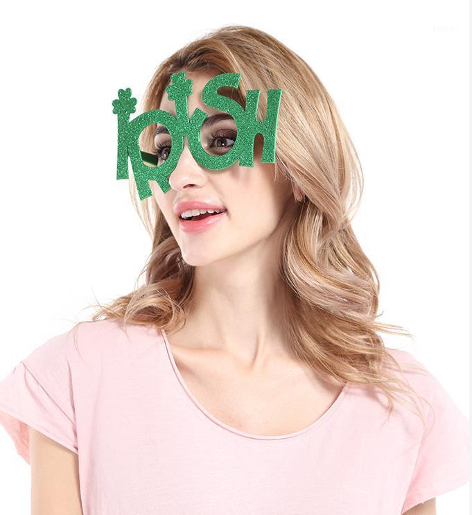 

Giant Clover Sunglasses Ridiculous Club Party Costume Fancy Dress Funny Ireland letter photograph Glasses Christmas gift1
