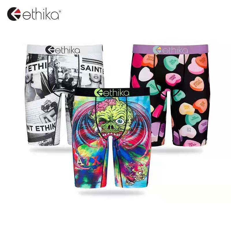 

2021 New sexy men' Ethika men' boxers men' boxers Cueca ROPA interior Hombre retro gay boxer Designer 6669