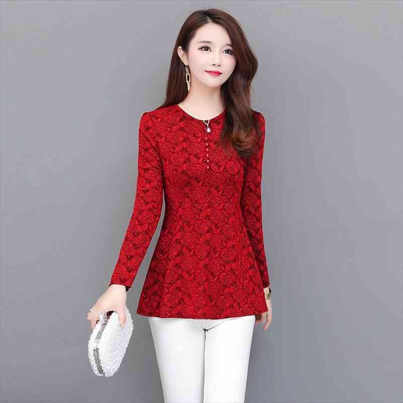 

Autumn Fashion Women Shirts Full Sleeve Lace Day Lapp Brim Accept Waist Lotus Leaf Blouse Shirt Purple Green, White