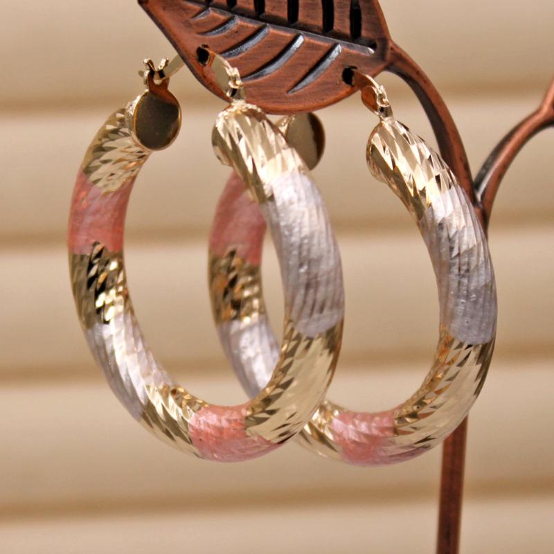 

Hoop & Huggie Bohemia Trendy Eardrop Round Gold Earring Earrings For Women Girls Fashion Jewelry Accessories Wedding Party Daily Gift