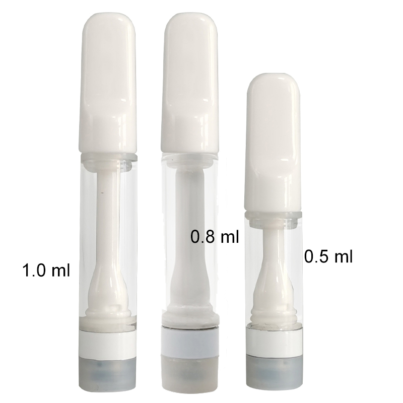 

Wholesale Atomizer Lead Free Full Ceramic Vape Cartridges Oil Cartridge 1ml 0.8ml 0.5ml Carts 510 Thread Disposable Vapes E Cigs Custom Packaging OEM