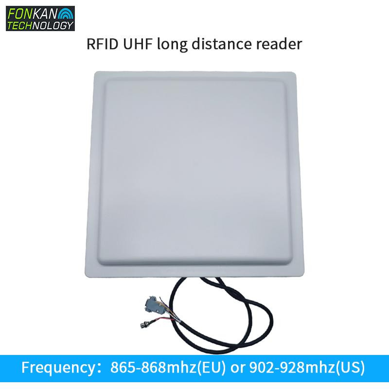 

FONKAN 15M long range uhf rfid reader RS232 with built-in 12dbi Cricle antenna free SDK and english demo for car parking