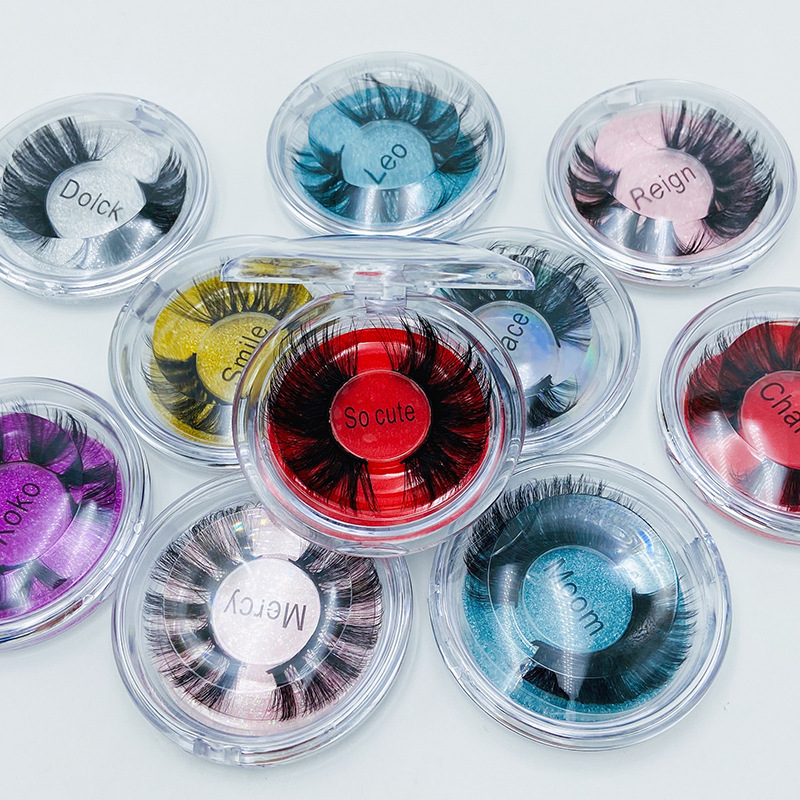 25mm Mink Fake Lashes Thick Long Soft & Vivid Hand Made False Eyelashes Extensions Eyes Makeup Accessories Gift Bag 10 Models DHL Free-image-637856438