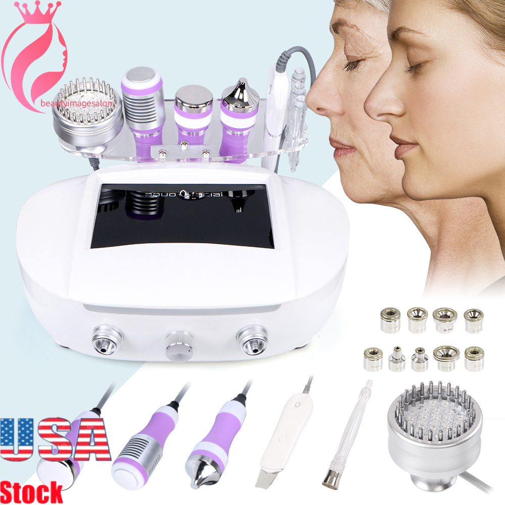 

New Arrival 6 in1 Diamond Microdermabrasion Dermabrasion Photon Skin Scrubber BIO Microcurrent Facial Care Anti-aging Beauty Machine Spa