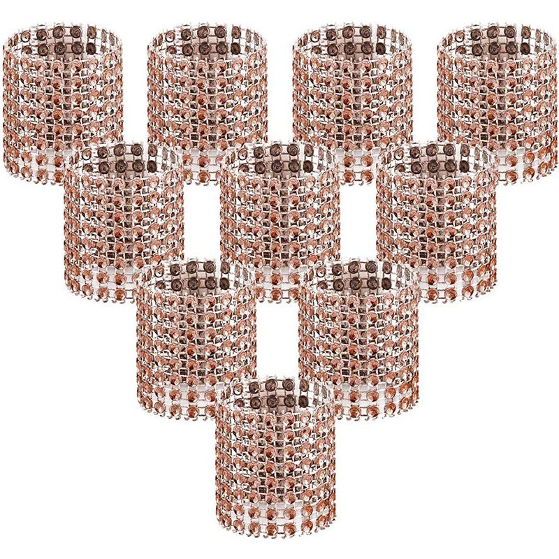 

Napkin Ring, Champagne Napkin Ring Buckle, Suitable for Table Decoration, Wedding, Dinner, Party, DIY Decoration