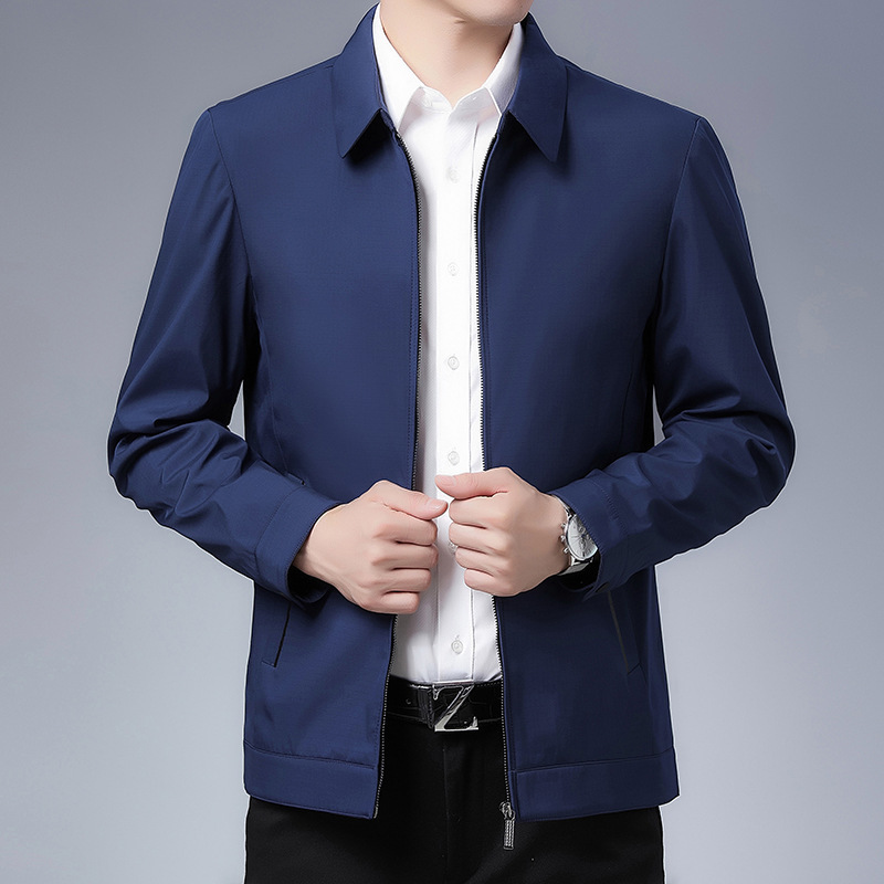 

2021 The New New European and American Men's Coat Solid Size Irk2, Blue