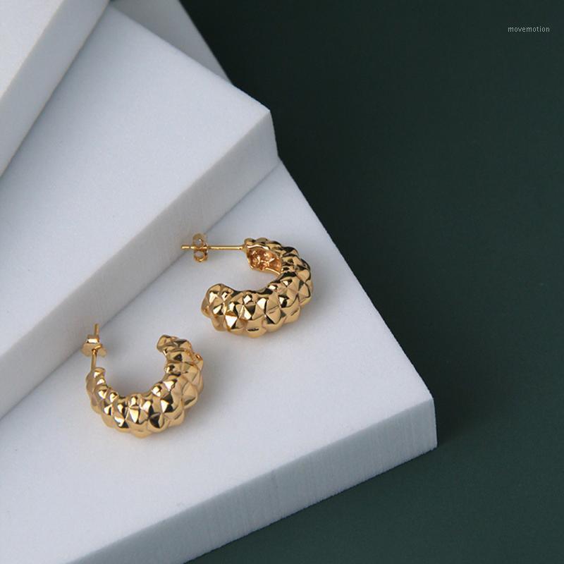 

S925 sterling silver plated 14K simple earrings lady temperament sweet pig nose modeling girlfriend free delivery1