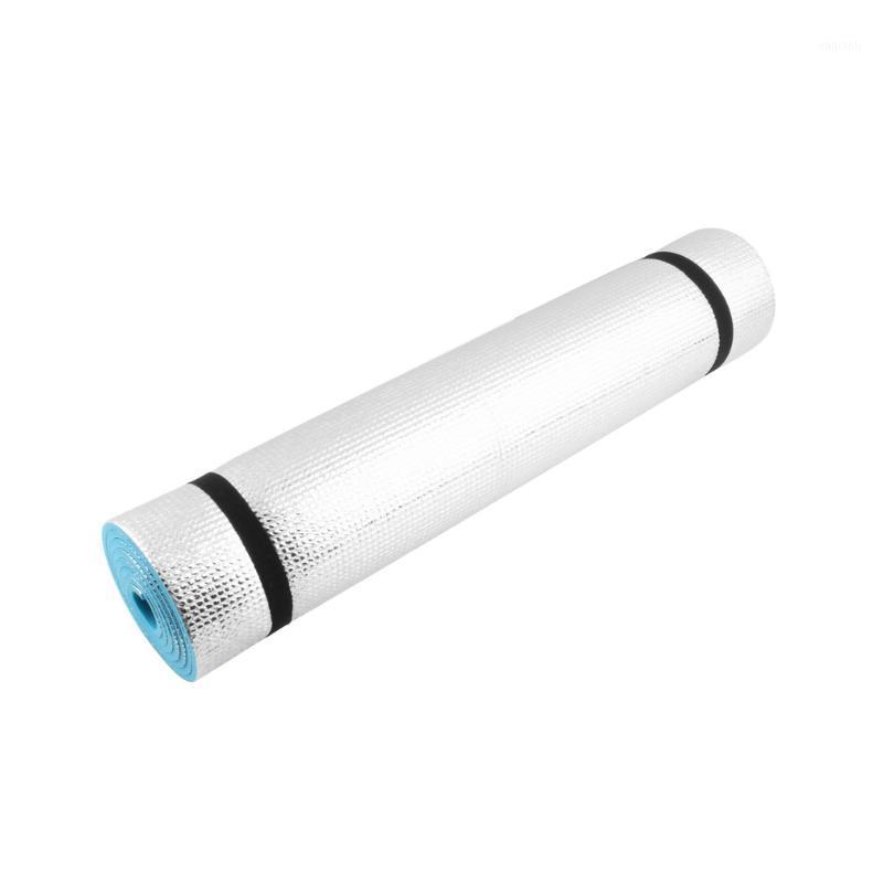 

180X60X0.6cm Moistureproof Yoga Mat Washable Exercise Fitness Pad Yoga Mat Folding Non-skid Floor Play Cushion Non-slip Pad1, Blue