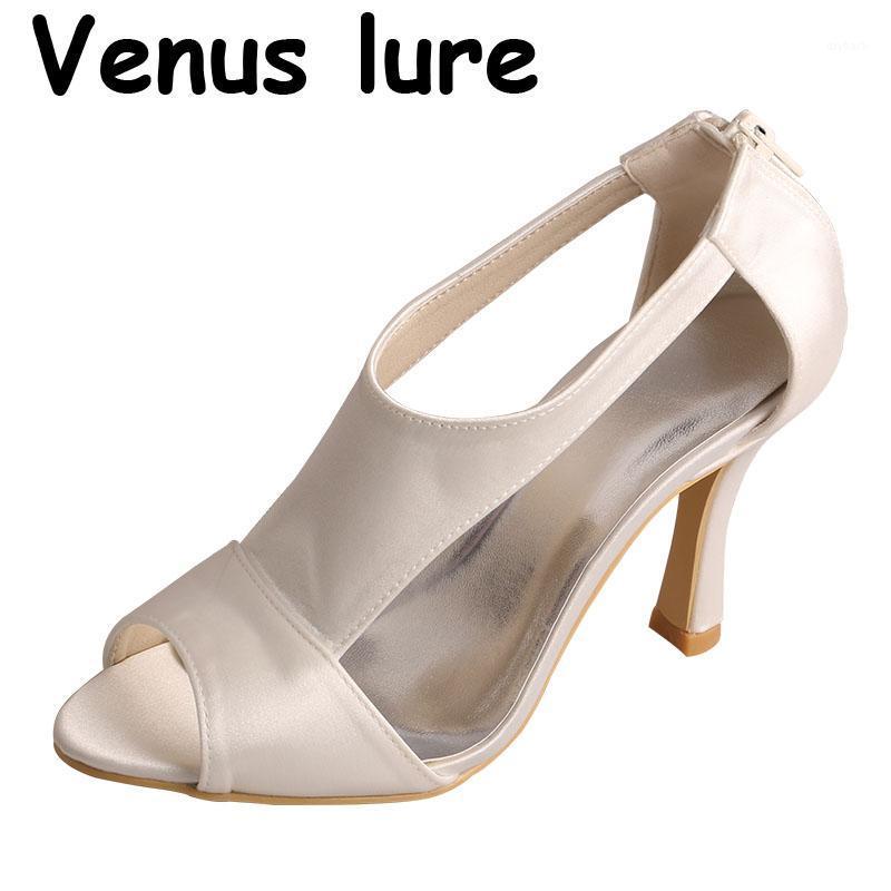 

Wedopus Women Summer Sandals Heels Zip Ivory Ladies Shoes 9cm Heel1, Blush