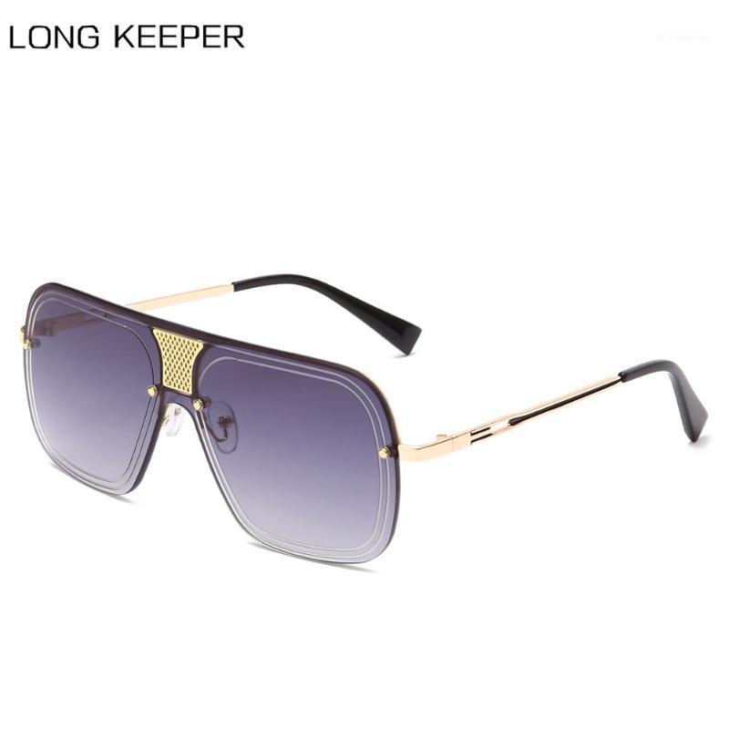 

Brand Oversized Square Rimless Sunglasses Women UV400 Flat Top Sun Glasses Female Vintage gafas de sol mujer 2020 New oculos1