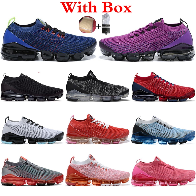 

With Box FK 3.0 Running Shoes men women Triple Black Deep Royal Volt Noble Red Dark Smoke breathable Mens Trainers Sport Sneakers, 18
