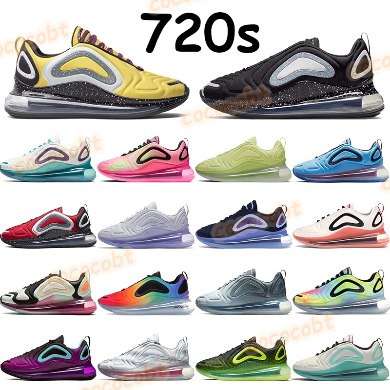 

2020 Men women 720s running shoes black neon be true total eclipse pure platinum undercover red waffle tie dye oxygen purple mens sneakers, 11. white pink rise laser fuchsia