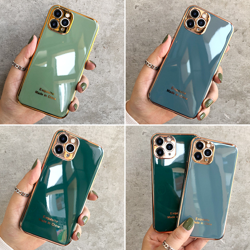 

Plating Case fot Iphone 12 Mini 11 Pro Max X XS XR 8 7 65 Plus Back Full Protector Cover, Mix/remark colors
