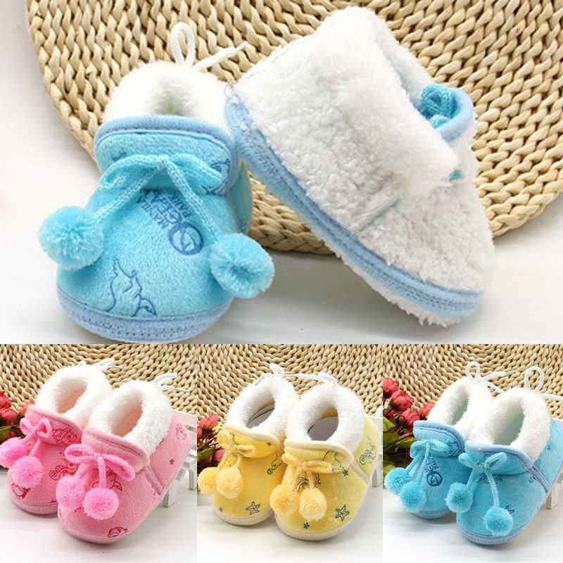 

2020 Spring New Cute Non Slip Winter Warm -18M Baby Girls Slippers Snow Boots Crib Casual Shoes1, Blue