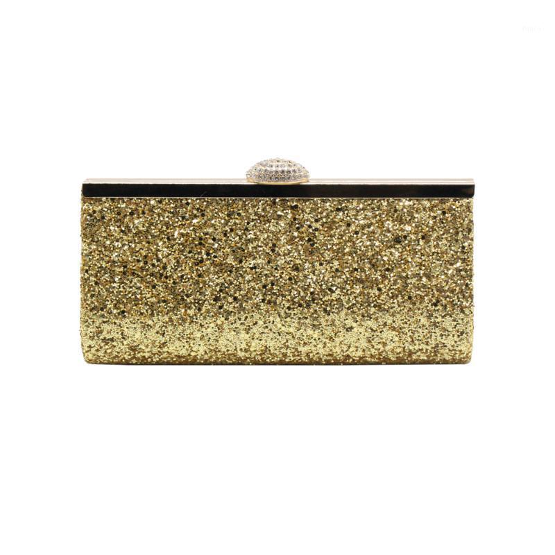 

fashion shiny evening bag glitter flash material clutch bag for wedding party annual meeting1, Black