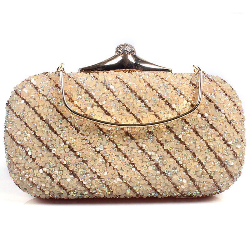 

Glod/ Sliver Womens Pleated Satin Flap Crystal Clutch Evening Bag Handbag Evening Party Bag1