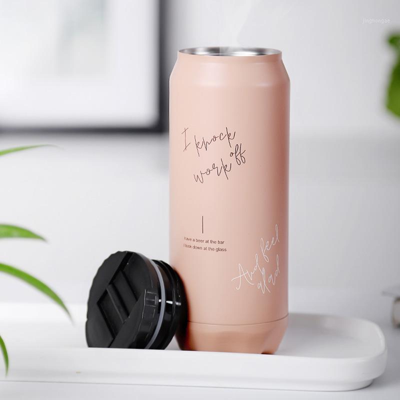 

Personalized Design 400ml Vacuum Flask 304 One Hand Touch Thermal Cup Keep Warm Leaf-proof Water Tumbler Vacuum Flasks1
