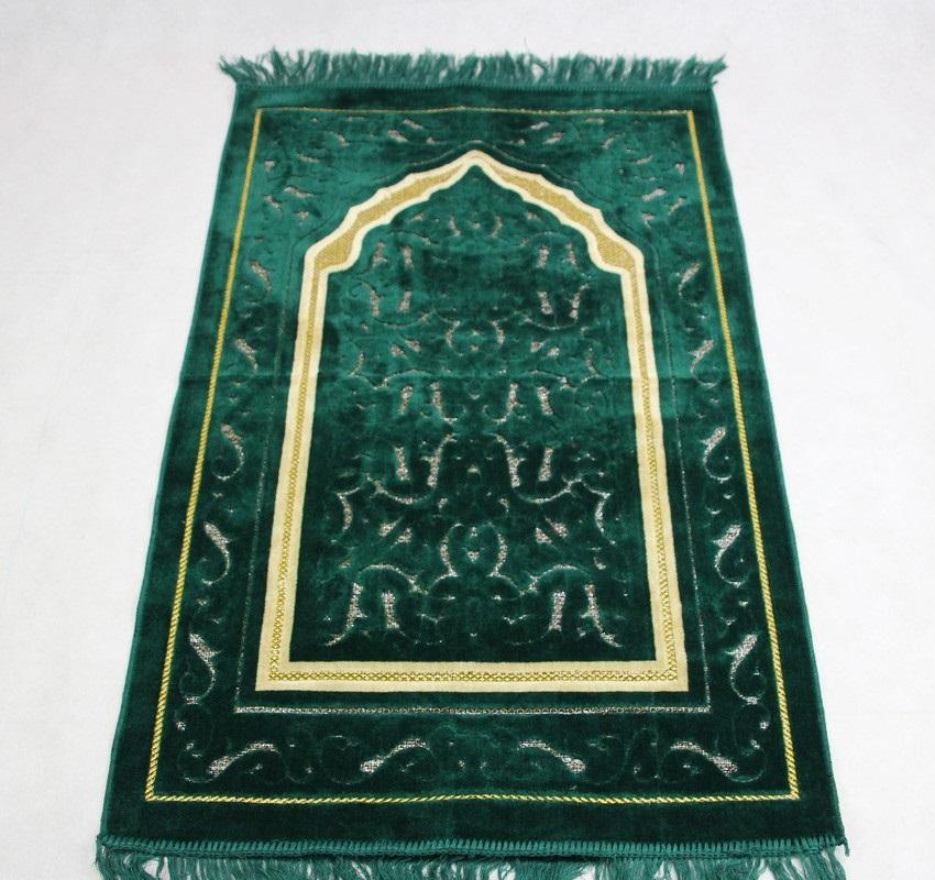 

2020 new Prayer blanket Unique MashaAllah Travelling Islamic Muslim Prayer Mat/ Rug/ Carpet Salat Musallah 70*110cm, Red