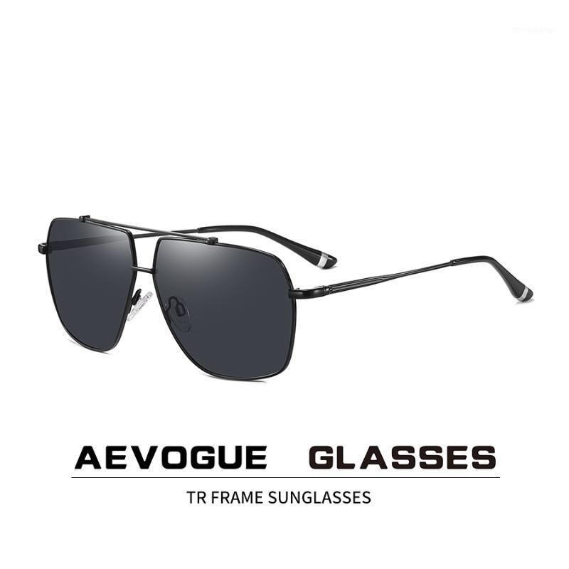 

AEVOGUE Men Pilot Sunglasses Brand Designer Summer Style Two Beams Unisex Polarized Sun Glasses UV400 AE09021