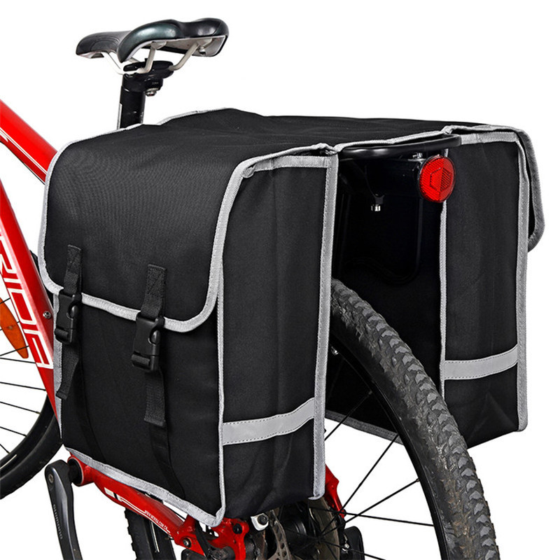 

Bicycle rear seat bag MTB bike luggage double pannier carrier bag on the trunk cycling case seatpost bag for bicycle accessories, Multi