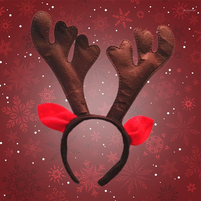 

Christmas Brown Reindeer Antlers Hair Hoop Christmas Kids Headband Headwear for Children Costume Party Ears Decoration1