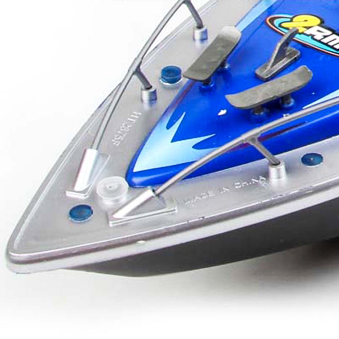 

1:20 4CH RC Boat Toys Remote Control Police Boat Patrol Craft Model Toy for Kid Outdoor Playing Present Gift - Blue US Plug