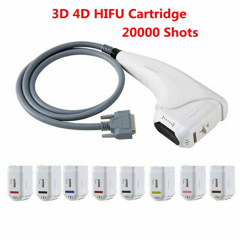 

3D 4D HIFU Machine Cartridges 20000 Shots for High Intensity Focused Ultrasound Face Skin Lifting Wrinkle Removal Body Slimming DHL