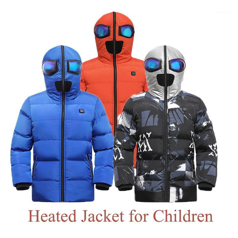 

Winter Usb Children's Heated Jacket Charging Intelligent Thermal Coat 2020 New Student's Keep Warm Heated Jacket Windproof Vest1, Black