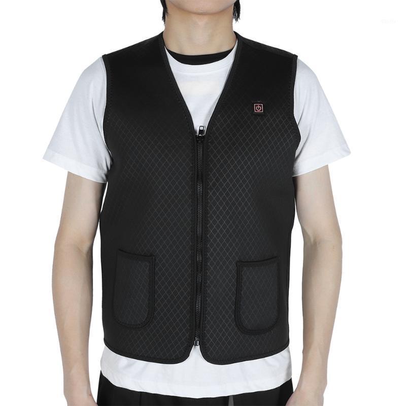 

Zippered Heated Vest for Men Women with 5 Heating Panels 3 Temperature Control Warming Heated Jacket for Outdoor Winter1, Black