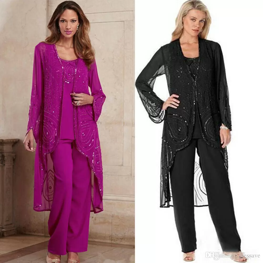 Navy Blue Sequin Pant Suit UK 