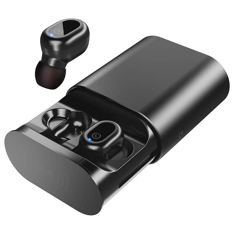 

Wireless Earbuds Bluetooth 5.0 Automatic Pairing IPX8 Waterproof Earbuds 20H Playback Time HiFi Stereo Deep Bass In-Ear Headphon, Black