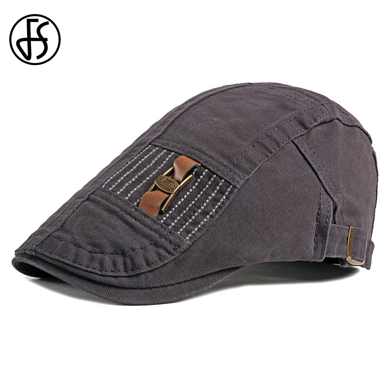 

FS 2020 New College Style Sun Driving Golf Cap With Visors Men Women Hats Flat Berets Cap Cotton Casual Peaked Hat Casquette, Army green beret