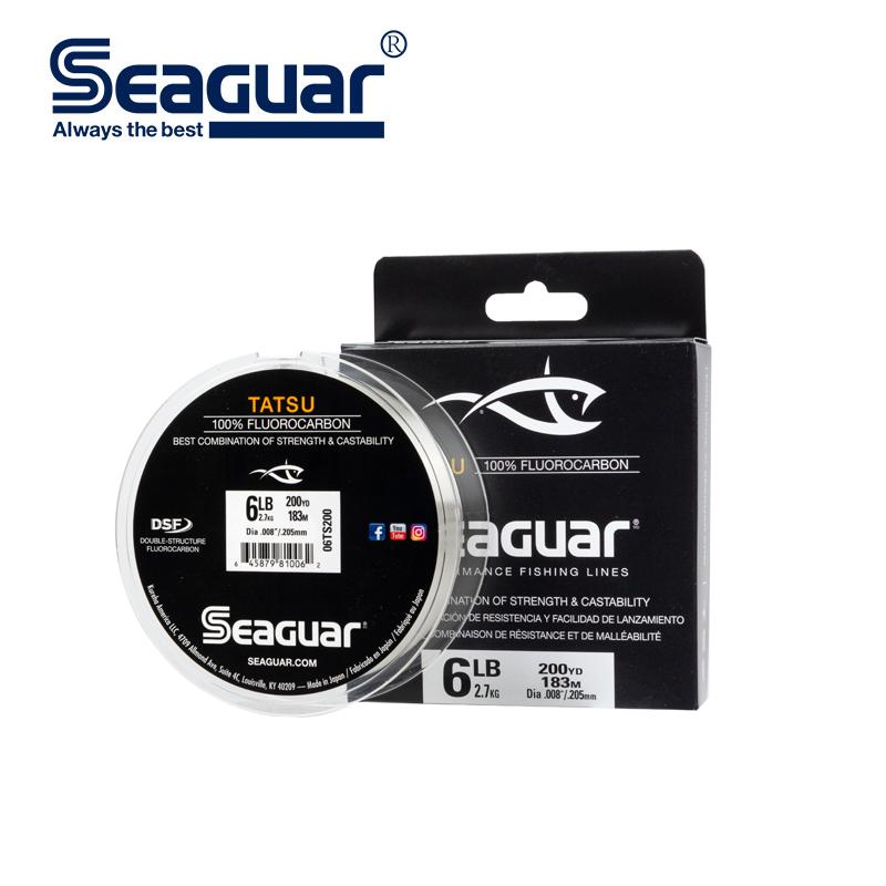 

Braid Line SEAGUAR TATSU Fluorocarbon Fishing 183M Carbon Fiber JAPAN Monofilament Freshwater Tackle 6LB 8LB 10LB 12LB