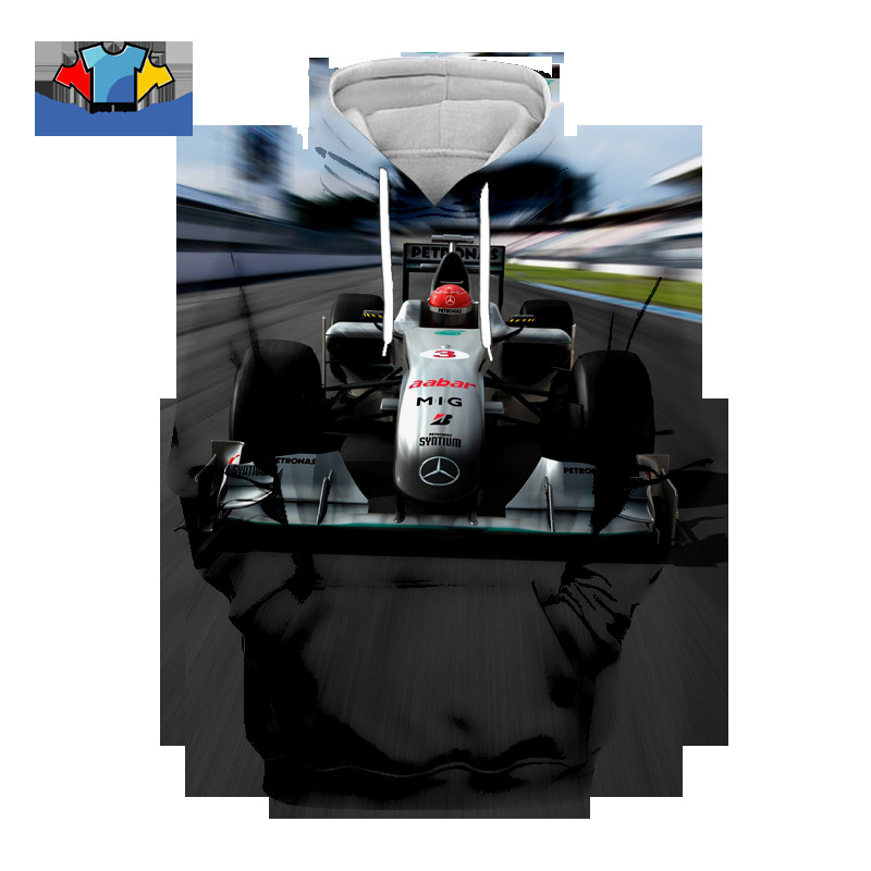 race car moletom com capuzs