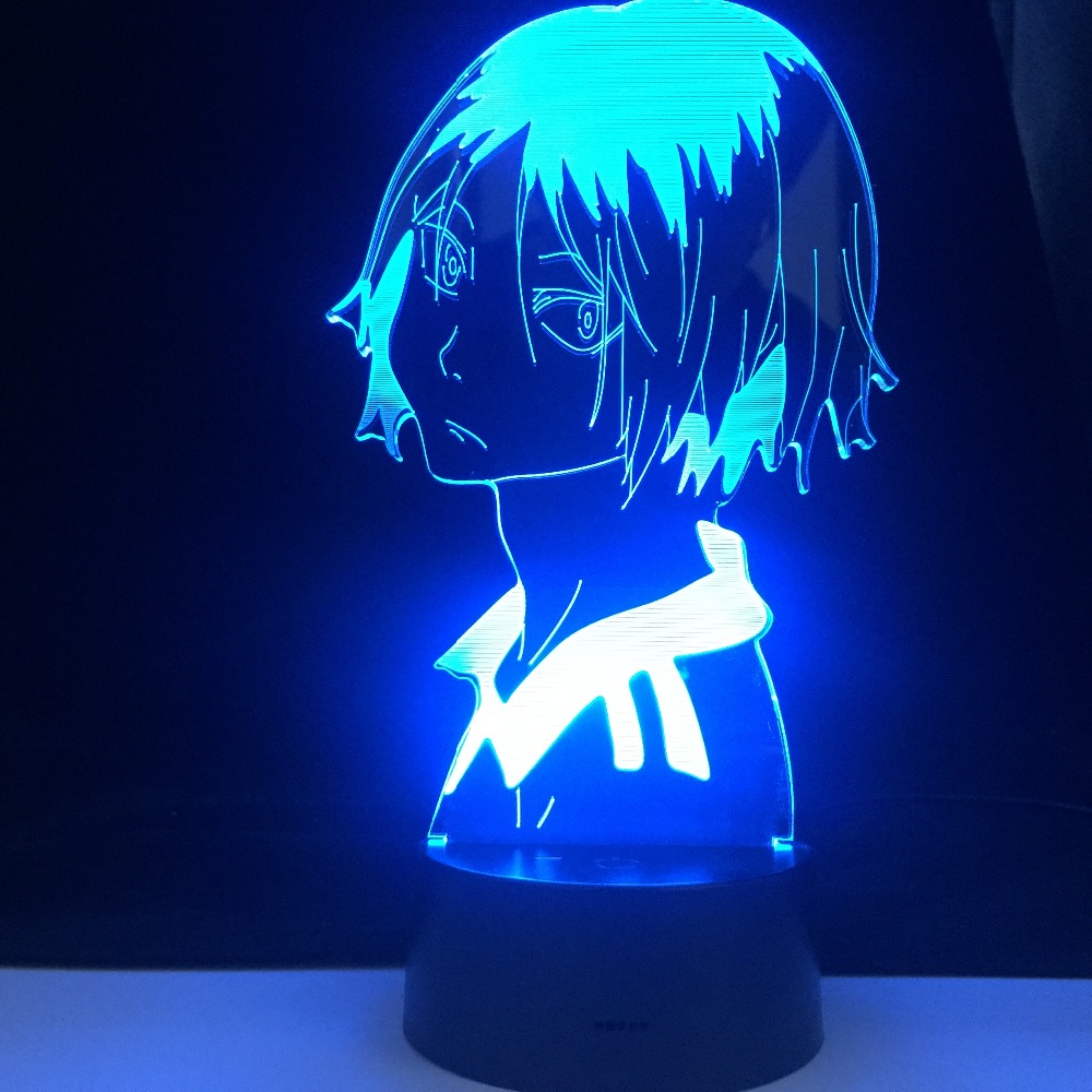 

KENMA KOZUME PROFILE LED ANIME LAMP HAIKYUU 3D Led 7 Colors Light Japanese Anime Remote Control Base Table Lamp Dropshipping