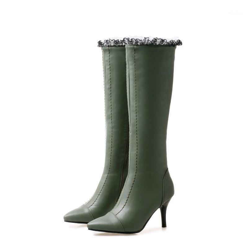 

Women's Mid Calf Boots Boots-Women Round Toe Female Shoes Sexy Thigh High Heels High Sexy 2020 Ladies Pointy Rubber1