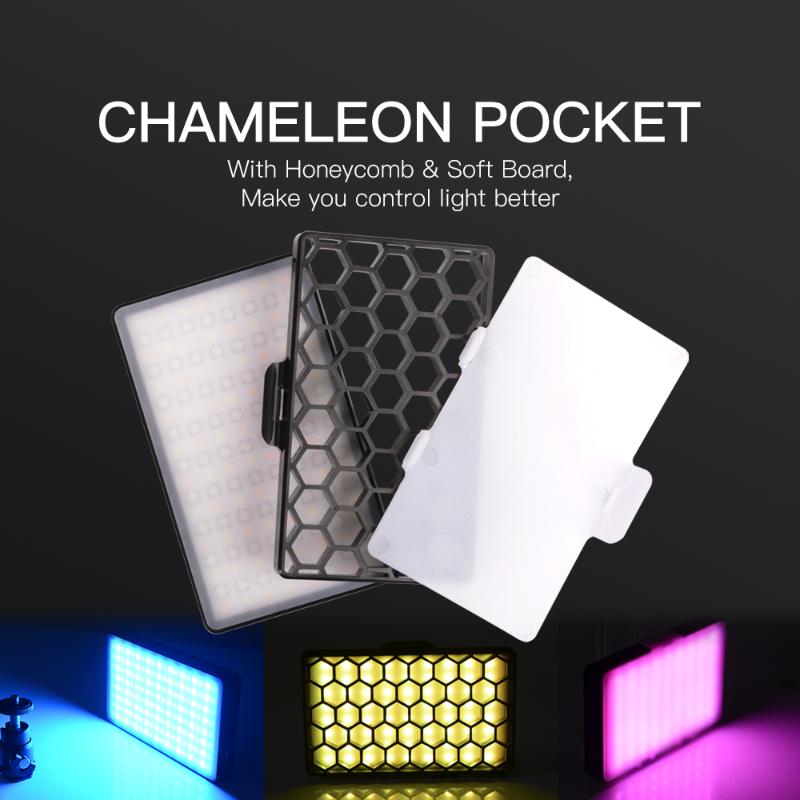 

In stock Studio Video CHAMELEON POCKET RGB LED Panel Light with App Control 37 RGB Effect 3000-6500K