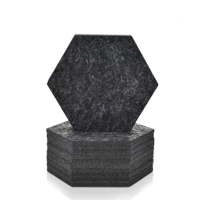 

Visual Touch 12PCS Felt Fabric Hexagon Cup Mat Drink Coasters Beer coffee Placemat Gift Table Decorations Tableware