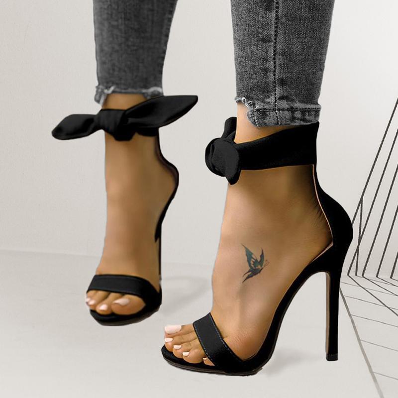

2020 New Women Pumps Ankle Strap Shoes For Sexy Peep Toe High Heel Sandal For Women With 36-41 Size1, Black