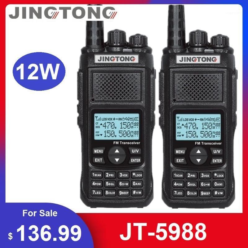 

2PCS Jingtong JT-5988 12W Walkie Talkie Amateur CB Radio Transceiver VHF UHF Ham Radio Station Powerful Than Baofeng UV-9R PLUS1