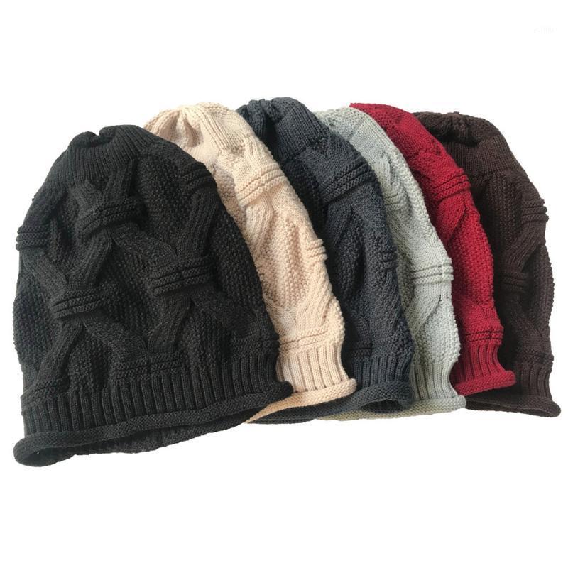 

New Women Men Casual Outdoor Knitted Hat Skullies Soild Casual Knitted Hats Crochet Knit Hip-hop Cap Woolen Caps Beanies Unisex1