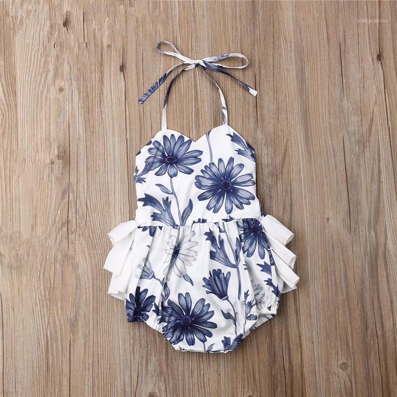 

Baby Girl Summer New Jumpsuit Baby Newborn Sleeveless Sling Girl Printing a Cotton Jumpsuit Soft Clothes1, As pic