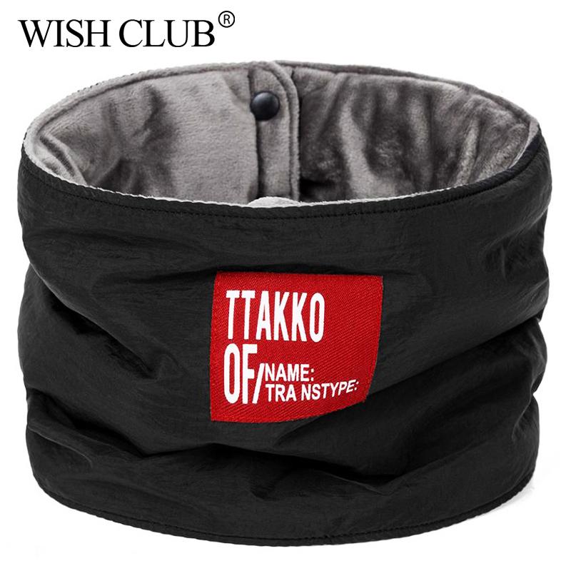 

Fashion Winter Scarf Warm Cashmere Button Knit Warmer Neck Scarf Wrap Cowl Loop Snood Shawl Hip hop Thicken Men Women