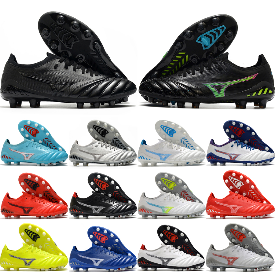 

MORELIA NEO III PRO Firm Ground Men Soccer Shoes REBULA CUP Made In Japan Risk Red Scuba Blue White Silver BlackCool Grey Outdoor Football Cleats Size 39-45, #05